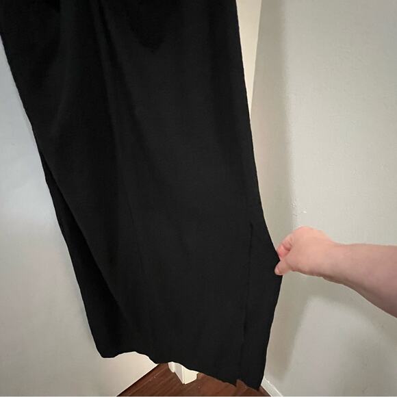 Zara Black HALTER NECK MIDI DRESS Size Extra Large XL - Picture 11 of 12